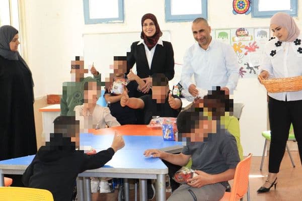 زيارة إنسانية من بنك هبوعاليم لمدرسة الحنان