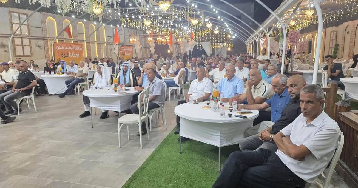 النقب | التجمع الوطني الديمقراطي يطلق حملته الانتخابية بمهرجان جماهيري في رهط