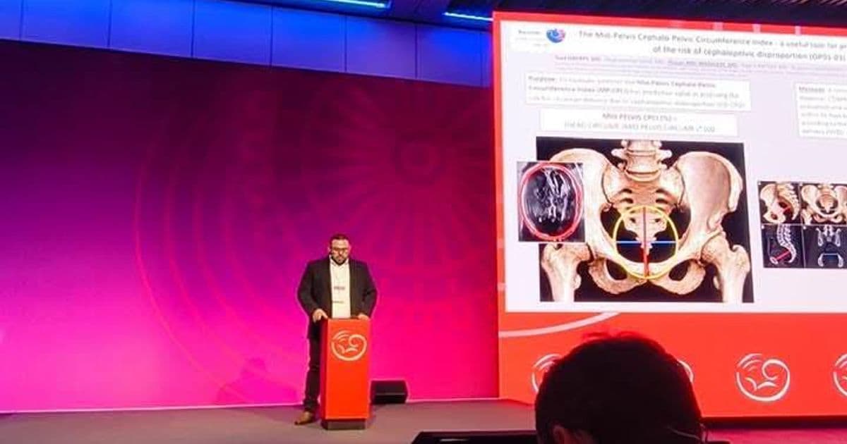 لندن / رهط | الدكتور حسن سليمان الحربي أبو مديغم يشارك ببحث علمي في مؤتمر ISUOG العالمي
